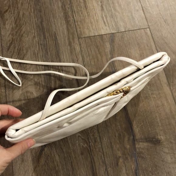 Vintage MORRIS MOSKOWITZ Genuine Leather Shoulder Bag / Large Clutch - Picture 6 of 11